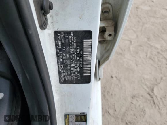 ✅ 2013 Hyundai Accent SE • VIN: KMHCU5AE1DU106444 • Лот: 71617364. Опубликован ранее на Copart с пробегом 120 688 миль. Бесплатный доступ к архиву аукционных продаж из США и подробный отчёт об истории автомобиля на DreamBid. Изображение 14.