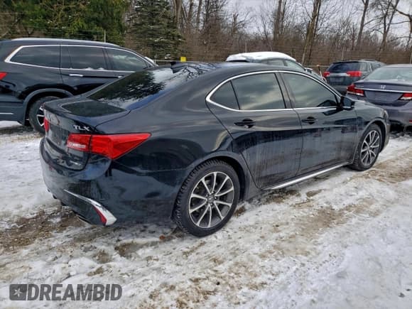 ✅ 2018 Acura TLX Technology • VIN: 19UUB3F50JA000187 • Lot: 96062135. Listed on Copart with 269,563 mi. Free auction sales archive from the USA and detailed vehicle history report at DreamBid. Image 3.
