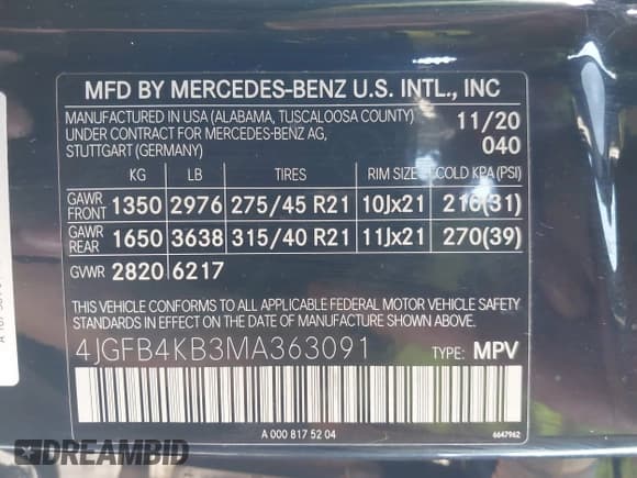 ✅ 2021 Mercedes-Benz GLE 350 • VIN: 4JGFB4KB3MA363091 • Лот: 43262585. Опубликован ранее на IAAI с пробегом 79 758 миль. Бесплатный доступ к архиву аукционных продаж из США и подробный отчёт об истории автомобиля на DreamBid. Изображение 9.