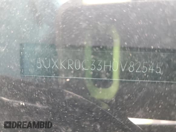 ✅ 2017 BMW X5 xDrive35i • VIN: 5UXKR0C33H0V82545 • Lot: 93151355. Listed on Copart with 95,599 mi. Free auction sales archive from the USA and detailed vehicle history report at DreamBid. Image 12.