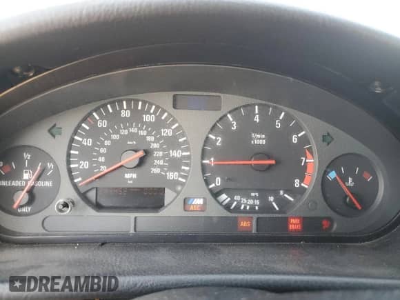 1998 BMW 3 Series M3s with VIN WBSCD9320WEE09027, listed as a Copart auction lot 52202055 with 244,452 mi miles and Clean title. Bid and sale history available at DreamBid. Image 9.