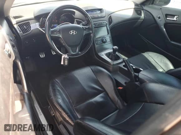 2010 Hyundai Genesis Coupe Track with VIN KMHHU6KH7AU026582, listed as a Copart auction lot 63396555 with 53,423 mi miles and Salvage title. Bid and sale history available at DreamBid. Image 8.