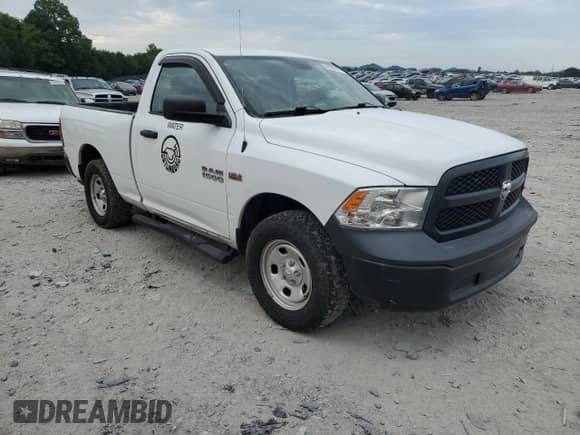 2017 Ram 1500 Express with VIN 3C6JR7AT9HG510812, listed as a Copart auction lot 66829575 with 102,294 mi miles and Salvage title. Bid and sale history available at DreamBid. Image 4.