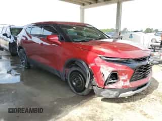 2021 Chevrolet Blazer LT with VIN 3GNKBHR40MS571694, listed as a Copart auction lot 54706324 with 41,219 mi miles and Salvage title. Bid and sale history available at DreamBid. Image 4.
