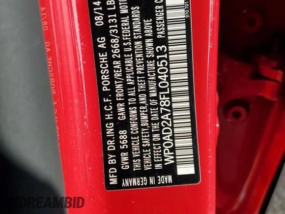 ✅ 2015 Porsche Panamera S E-Hybrid • VIN: WP0AD2A78FL040513 • Lot: 81809655. Wystawiony na Copart z przebiegiem 52 916 mil. Bezpłatny archiwum sprzedaży aukcyjnych z USA i szczegółowy raport historii pojazdu na DreamBid. Zdjęcie 12.