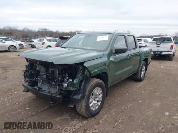 2024 Nissan Frontier SV with VIN 1N6ED1EK6RN618205, listed as a IAAI auction lot 41205878 with 10,414 mi miles and . Bid and sale history available at DreamBid. Image 2.