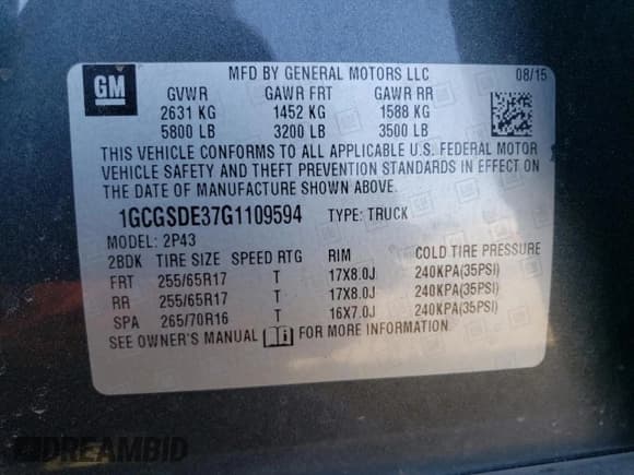 ✅ 2016 Chevrolet Colorado 2WD Z71 • VIN: 1GCGSDE37G1109594 • Лот: 70636604. Опубликован ранее на Copart с пробегом 118 707 миль. Бесплатный доступ к архиву аукционных продаж из США и подробный отчёт об истории автомобиля на DreamBid. Изображение 13.