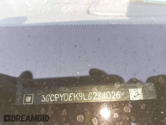 2020 Chevrolet Silverado 1500 LT with VIN 3GCPYDEK9LG284026, listed as a IAAI auction lot 43387174 with 79,417 mi miles and . Bid and sale history available at DreamBid. Image 17.