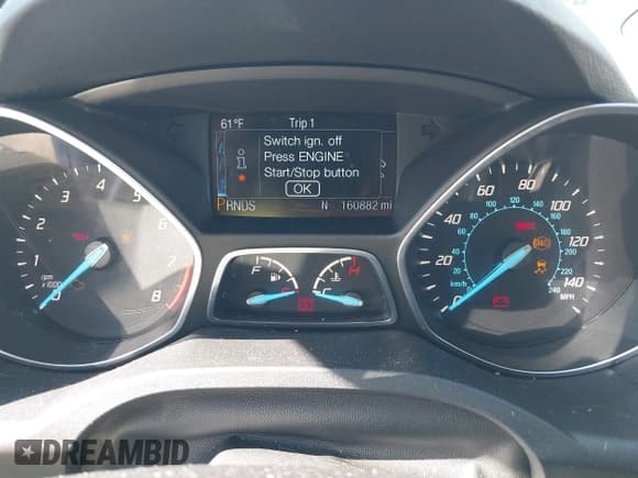 ✅ 2013 Ford Escape SEL • VIN: 1FMCU9H98DUD23036 • Lot: 43603305. Listed on IAAI with 160,882 mi. Free auction sales archive from the USA and detailed vehicle history report at DreamBid. Image 7.