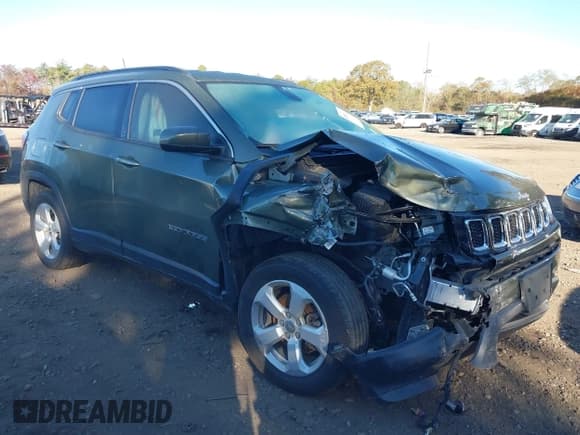 ✅ 2020 Jeep Compass Latitude • VIN: 3C4NJDBB7LT225323 • Lot: 43456451. Wystawiony na IAAI z przebiegiem 60 625 mil. Bezpłatny archiwum sprzedaży aukcyjnych z USA i szczegółowy raport historii pojazdu na DreamBid. Zdjęcie 1.