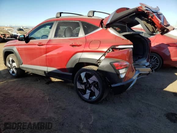 2024 Hyundai Kona Limited with VIN KM8HECA38RU184491, listed as a Copart auction lot 82691974 with 2,250 mi miles and Salvage title. Bid and sale history available at DreamBid. Image 2.