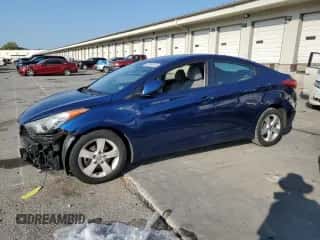 2013 Hyundai Elantra GLS with VIN KMHDH4AE3DU681406, listed as a Copart auction lot 81384145 with Not provided miles and Salvage title. Bid and sale history available at DreamBid. Image 1.