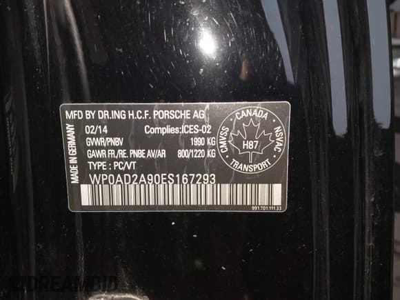 ✅ 2014 Porsche 911 Turbo • VIN: WP0AD2A90ES167293 • Lot: 43173870. Listed on IAAI with 25,383 mi. Free auction sales archive from the USA and detailed vehicle history report at DreamBid. Image 9.