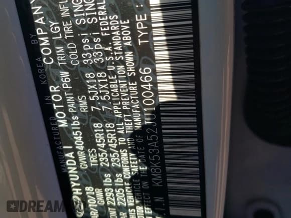 ✅ 2018 Hyundai Kona Ultimate • VIN: KM8K53A52JU100466 • Лот: 74670073. Опубликован ранее на Copart с пробегом 37 534 миль. Бесплатный доступ к архиву аукционных продаж из США и подробный отчёт об истории автомобиля на DreamBid. Изображение 13.