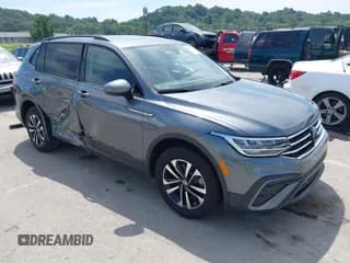 ✅ 2024 Volkswagen Tiguan S • VIN: 3VVRB7AX3RM161394 • Lot: 42822212. Listed on IAAI with 9,839 mi. Free auction sales archive from the USA and detailed vehicle history report at DreamBid. Image 1.