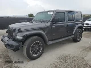 ✅ 2021 Jeep Wrangler Unlimited Sahara High Altitude • VIN: 1C4HJXENXMW617406 • Lot: 65618415. Wystawiony na Copart z przebiegiem 40 725 mil. Bezpłatny archiwum sprzedaży aukcyjnych z USA i szczegółowy raport historii pojazdu na DreamBid. Zdjęcie 1.
