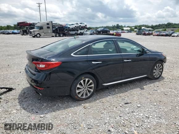 2015 Hyundai Sonata Sport with VIN 5NPE34AF4FH054145, listed as a Copart auction lot 65176665 with 171,992 mi miles and Salvage title. Bid and sale history available at DreamBid. Image 3.