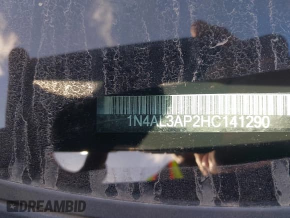 ✅ 2017 Nissan Altima S • VIN: 1N4AL3AP2HC141290 • Lot: 43709690. Listed on IAAI with 195,169 mi. Free auction sales archive from the USA and detailed vehicle history report at DreamBid. Image 9.