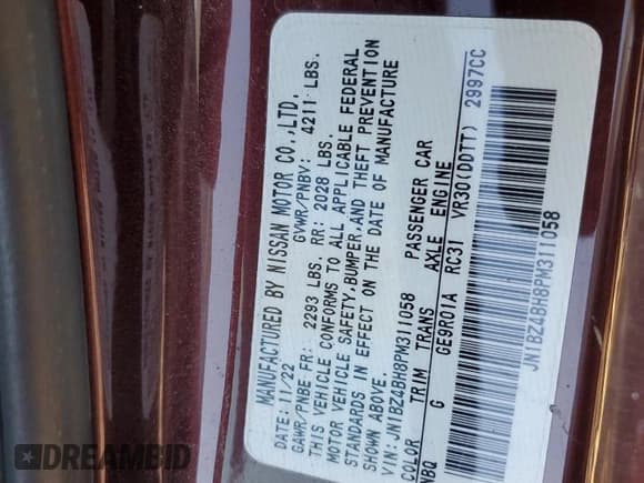 ✅ 2023 Nissan Z Performance • VIN: JN1BZ4BH8PM311058 • Лот: 74943134. Опубликован ранее на Copart с пробегом 26 419 миль. Бесплатный доступ к архиву аукционных продаж из США и подробный отчёт об истории автомобиля на DreamBid. Изображение 12.