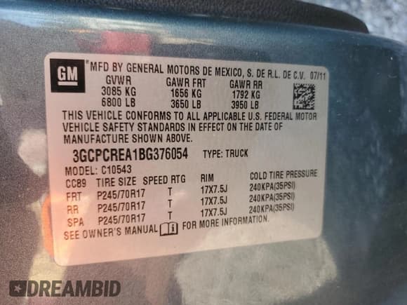 ✅ 2011 Chevrolet Silverado 1500 LS • VIN: 3GCPCREA1BG376054 • Lot: 67654624. Listed on Copart with 132,366 mi. Free auction sales archive from the USA and detailed vehicle history report at DreamBid. Image 12.