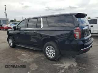 2024 Chevrolet Suburban LS z VIN 1GNSCBKT0RR332135, wystawiony jako Copart lot #80355985 z przebiegiem 44 799 mil mil oraz Szkoda całkowita • Salvage title. Historia ofert i sprzedaży dostępna na DreamBid. Obrazek 2.