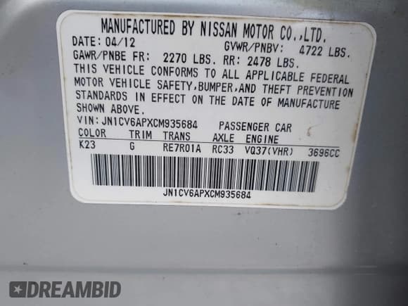 ✅ 2012 Infiniti G37 Journey • VIN: JN1CV6APXCM935684 • Lot: 43291944. Wystawiony na IAAI z przebiegiem Nie podano. Bezpłatny archiwum sprzedaży aukcyjnych z USA i szczegółowy raport historii pojazdu na DreamBid. Zdjęcie 9.