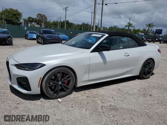 ✅ 2022 BMW 4 Series 430i • VIN: WBA23AT07NCK04217 • Lot: 52579795. Listed on Copart with 21,885 mi. Free auction sales archive from the USA and detailed vehicle history report at DreamBid. Image 1.