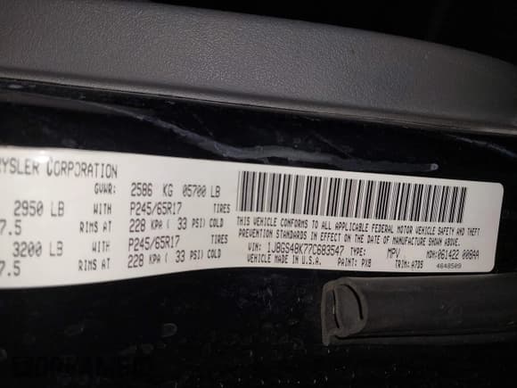 ✅ 2007 Jeep Grand Cherokee Laredo • VIN: 1J8GS48K77C683547 • Lot: 43549580. Listed on IAAI with 218,127 mi. Free auction sales archive from the USA and detailed vehicle history report at DreamBid. Image 9.