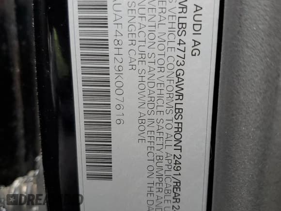 ✅ 2009 Audi A4 2.0T • VIN: WAUAF48H29K007616 • Лот: 49431905. Опубликован ранее на Copart с пробегом 72 221 миль. Бесплатный доступ к архиву аукционных продаж из США и подробный отчёт об истории автомобиля на DreamBid. Изображение 12.