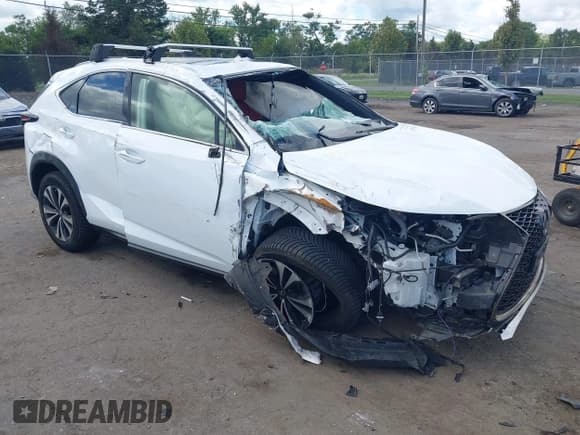 ✅ 2019 Lexus NX 300 • VIN: JTJBARBZ7K2214364 • Lot: 43037564. Listed on IAAI with 47,416 mi. Free auction sales archive from the USA and detailed vehicle history report at DreamBid. Image 1.