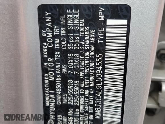 ✅ 2020 Hyundai Tucson SEL • VIN: KM8J3CAL9LU094555 • Lot: 85402385. Wystawiony na Copart z przebiegiem 97 313 mil. Bezpłatny archiwum sprzedaży aukcyjnych z USA i szczegółowy raport historii pojazdu na DreamBid. Zdjęcie 13.