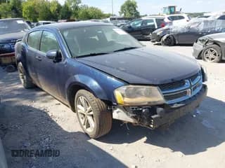 ✅ 2013 Dodge Avenger SXT • VIN: 1C3CDZCBXDN634061 • Lot: 43329311. Listed on IAAI with 205,904 mi. Free auction sales archive from the USA and detailed vehicle history report at DreamBid. Image 1.