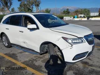 ✅ 2016 Acura MDX Advance • VIN: 5FRYD4H92GB049020 • Lot: 43785095. Listed on IAAI with 155,778 mi. Free auction sales archive from the USA and detailed vehicle history report at DreamBid. Image 1.