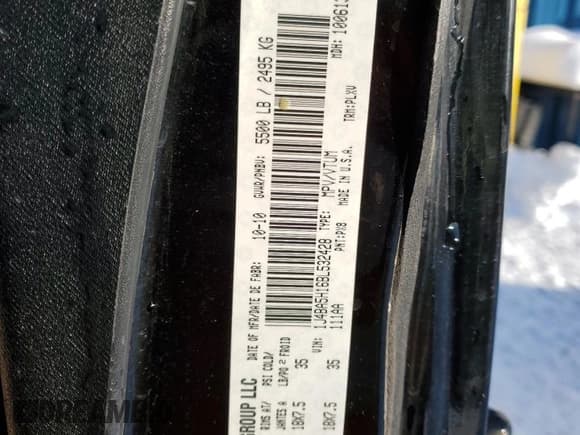 ✅ 2011 Jeep Wrangler Unlimited Sahara • VIN: 1J4BA5H16BL532428 • Лот: 85668224. Опубликован ранее на Copart с пробегом 173 679 миль. Бесплатный доступ к архиву аукционных продаж из США и подробный отчёт об истории автомобиля на DreamBid. Изображение 12.