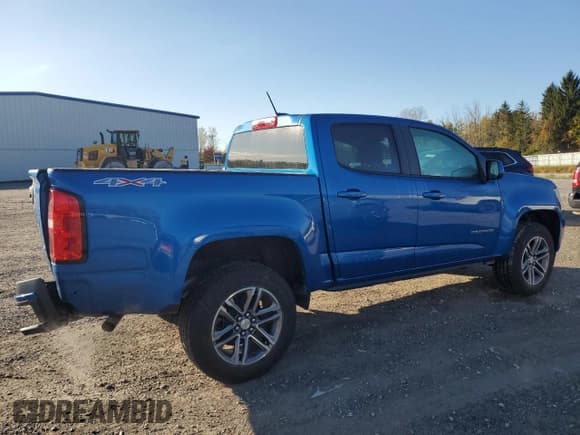 ✅ 2022 Chevrolet Colorado 4WD Work Truck • VIN: 1GCGTBEN1N1155695 • Lot: 87399335. Listed on Copart with 23,558 mi. Free auction sales archive from the USA and detailed vehicle history report at DreamBid. Image 3.