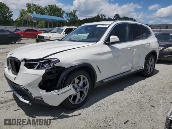 ✅ 2024 BMW X3 sDrive30i • VIN: WBX47DP05RN251402 • Lot: 61378665. Listed on Copart with 16,256 mi. Free auction sales archive from the USA and detailed vehicle history report at DreamBid. Image 1.