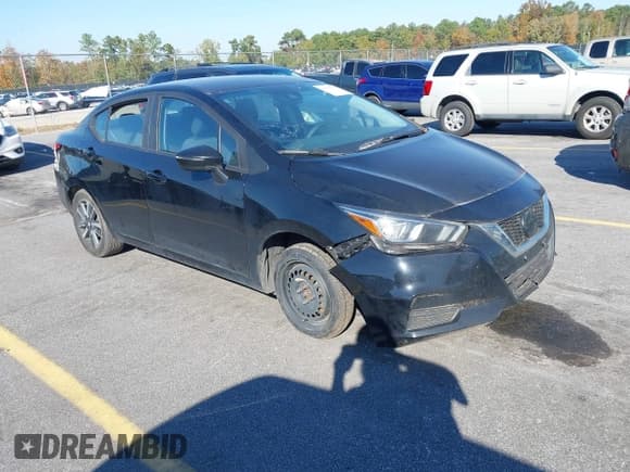 ✅ 2021 Nissan Versa SV • VIN: 3N1CN8EV7ML864900 • Lot: 43636220. Listed on IAAI with 126,110 mi. Free auction sales archive from the USA and detailed vehicle history report at DreamBid. Image 1.