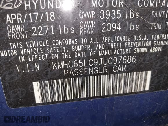 ✅ 2018 Hyundai Ioniq Blue • VIN: KMHC65LC9JU097686 • Lot: 41557506. Wystawiony na IAAI z przebiegiem 40 805 mil. Bezpłatny archiwum sprzedaży aukcyjnych z USA i szczegółowy raport historii pojazdu na DreamBid. Zdjęcie 9.