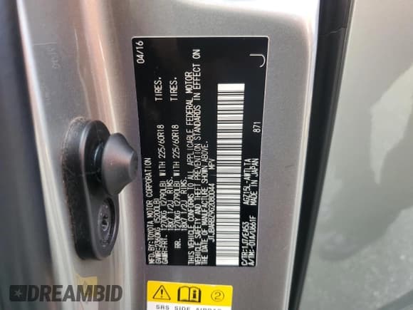 ✅ 2016 Lexus NX F Sport • VIN: JTJBARBZ9G2080044 • Лот: 86999505. Опубликован ранее на Copart с пробегом 78 120 миль. Бесплатный доступ к архиву аукционных продаж из США и подробный отчёт об истории автомобиля на DreamBid. Изображение 13.