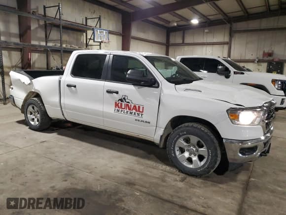 ✅ 2023 Ram 1500 Lone Star • VIN: 1C6SRFMT2PN616227 • Lot: 67522985. Listed on Copart with 61,332 mi. Free auction sales archive from the USA and detailed vehicle history report at DreamBid. Image 4.