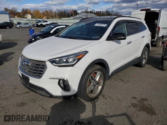 ✅ 2017 Hyundai Santa Fe SE Ultimate • VIN: KM8SRDHF2HU180726 • Lot: 91892915. Listed on Copart with 77,925 mi. Free auction sales archive from the USA and detailed vehicle history report at DreamBid. Image 1.