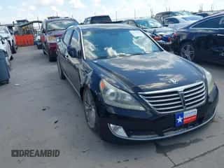 2016 Hyundai Equus Signature with VIN KMHGH4JH9GU106092, listed as a IAAI auction lot 43128466 with 129,515 mi miles and . Bid and sale history available at DreamBid. Image 1.