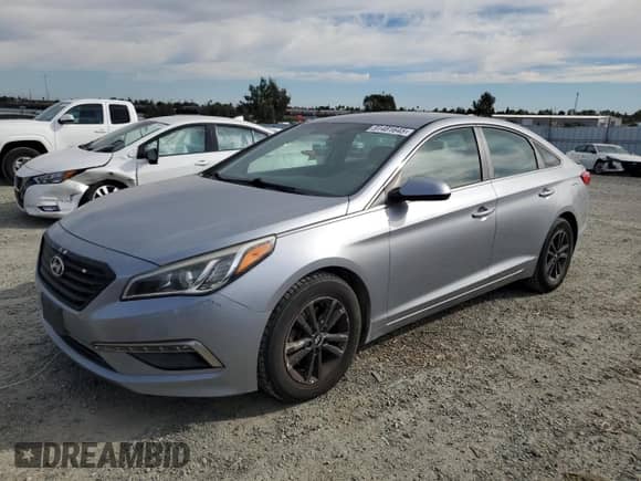2015 Hyundai Sonata SE with VIN 5NPE24AF9FH011455, listed as a Copart auction lot 91481645 with 142,675 mi miles and Clean title. Bid and sale history available at DreamBid. Image 1.