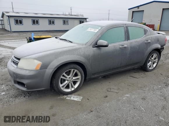 ✅ 2012 Dodge Avenger SXT Plus • VIN: 1C3CDZEG7CN185719 • Лот: 41427755. Опубликован ранее на Copart с пробегом 120 101 миль. Бесплатный доступ к архиву аукционных продаж из США и подробный отчёт об истории автомобиля на DreamBid. Изображение 1.