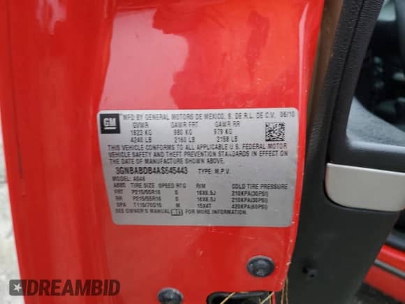 2010 Chevrolet HHR 1LT с VIN 3GNBABDB4AS645443, выставлен на аукционе Copart как лот 74707654 с пробегом Не указан миль и Чистый • Clean title. История ставок и продаж доступна на DreamBid. Изображение 13.