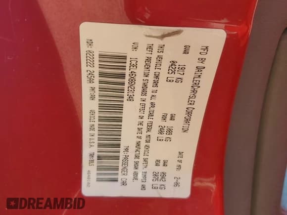 ✅ 2006 Chrysler Sebring • VIN: 1C3EL46X86N231348 • Lot: 85377415. Listed on Copart with 186,001 mi. Free auction sales archive from the USA and detailed vehicle history report at DreamBid. Image 12.