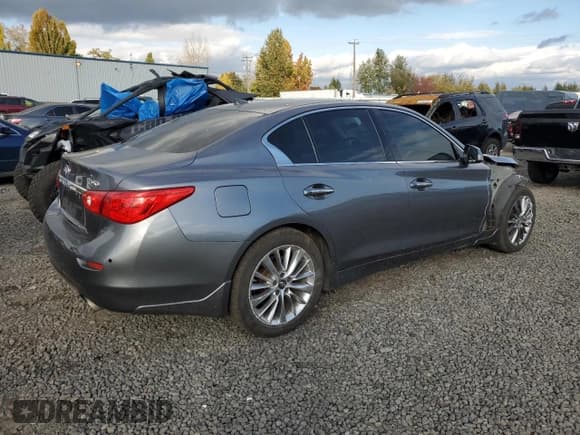 ✅ 2017 Infiniti Q50 Premium • VIN: JN1EV7AR1HM832841 • Лот: 87362355. Опубликован ранее на Copart с пробегом 77 678 миль. Бесплатный доступ к архиву аукционных продаж из США и подробный отчёт об истории автомобиля на DreamBid. Изображение 3.