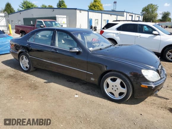 ✅ 2001 Mercedes-Benz S 320/430/500 • VIN: WDBNG75J51A183966 • Lot: 81227355. Wystawiony na Copart z przebiegiem 89 770 mil. Bezpłatny archiwum sprzedaży aukcyjnych z USA i szczegółowy raport historii pojazdu na DreamBid. Zdjęcie 4.