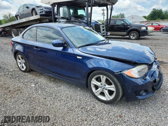✅ 2013 BMW 1 Series 128i • VIN: WBAUP7C56DVP24858 • Lot: 64556485. Listed on Copart with 132,350 mi. Free auction sales archive from the USA and detailed vehicle history report at DreamBid. Image 4.