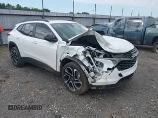 2024 Chevrolet Trax 2RS with VIN KL77LJE28RC113435, listed as a IAAI auction lot 43143342 with 76,942 mi miles and . Bid and sale history available at DreamBid. Image 1.